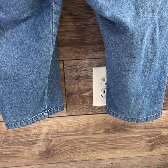 KT SPORT by KENNETHTOO Denim Elastic Waist Ladies Capri Palm Jeans Petite Large - Picture 7 of 10